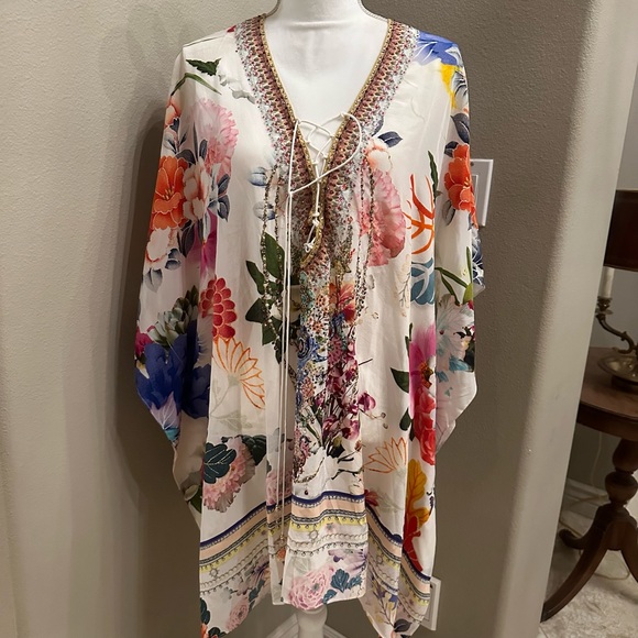 CAMILLA: NEW w/TAGS!!  memories of a garden silk tunic dress NWT - Picture 1 of 8